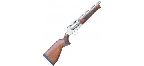 Sulun Arms SR-45 .45 Colt / .45 ACP / .410 Gauge 9.8" Barrel Revolver Rifle - Satin Nickel Sulun Arms SR-45 .45 Colt / .45 ACP / .410 Gauge 9.8" Barrel Revolver Rifle - Satin Nickel